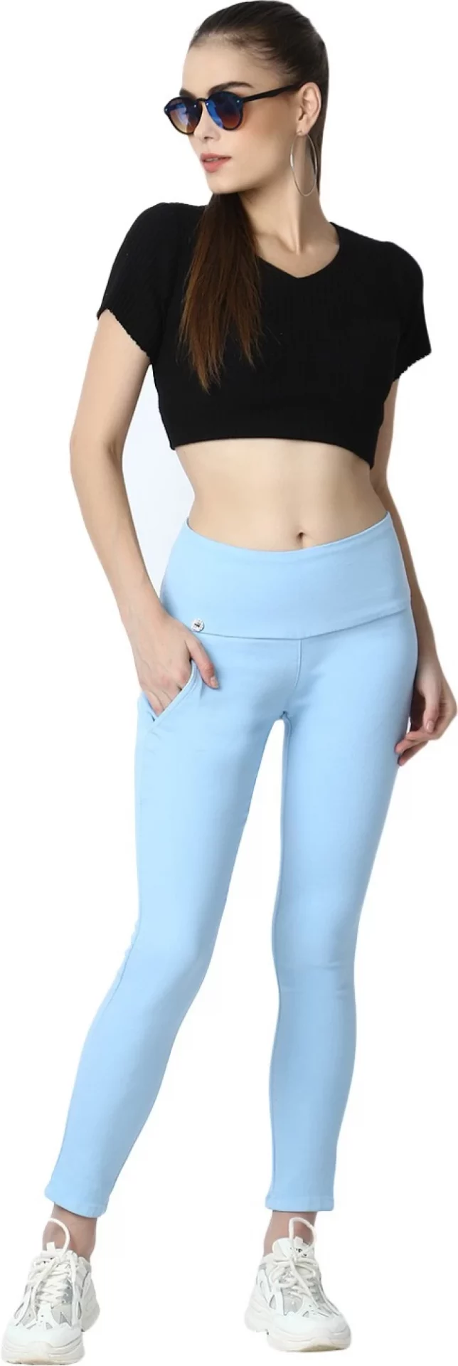 Rupa Softline Blue Jewel Churidar Legging | SL-62-BLUE JEWEL | Cilory.com